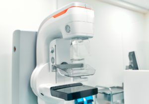 A mammogram machine.