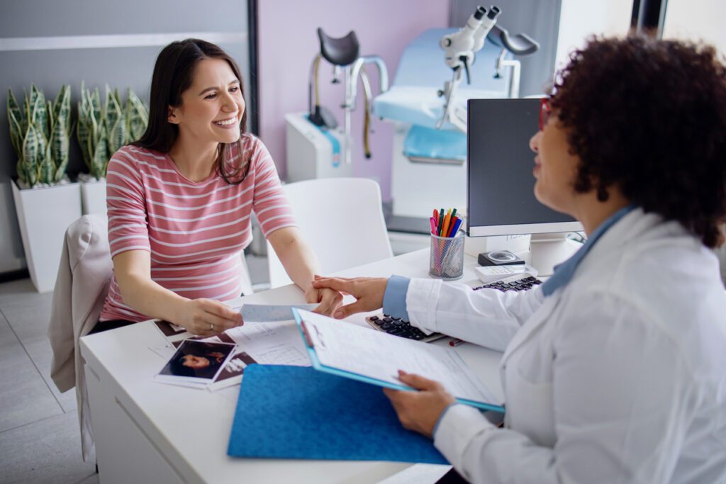 family practice provider consulting patient