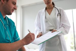 Patient Signing Docs At primary care center